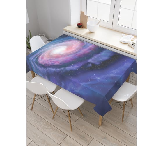 Прямоугольная скатерть JoyArty Космическая спираль из сатена tc_19725_120x145 1