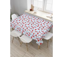 Прямоугольная скатерть JoyArty Новогодний колпак из сатена tc_37106_120x145