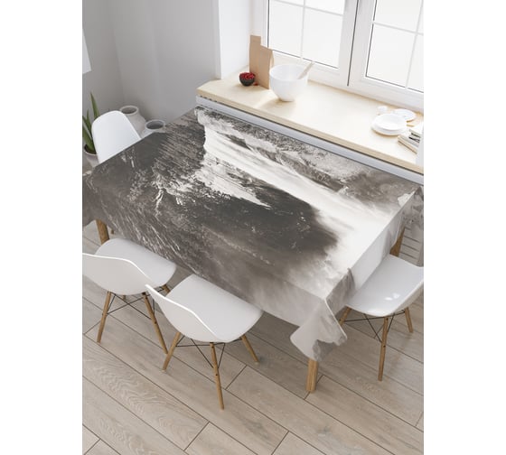 Прямоугольная скатерть JoyArty Леденящая река из сатена tc_19033_120x145 1