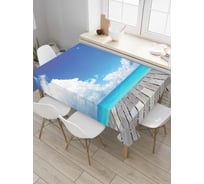 Прямоугольная скатерть JoyArty Облачное погружение из сатена tc_6714_120x145
