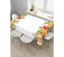 Прямоугольная скатерть JoyArty Новогодние украшения из сатена tc_37039_120x145