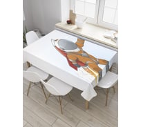 Прямоугольная скатерть JoyArty Космический бэтмен из сатена tc_28381_120x145