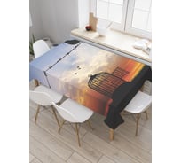 Прямоугольная скатерть JoyArty Освобожденная птица из сатена tc_9998_120x145