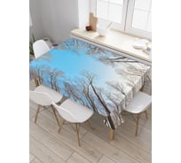 Прямоугольная скатерть JoyArty Лес ждет гостей из сатена tc_20673_120x145