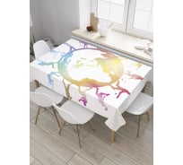 Прямоугольная скатерть JoyArty Мир спорта из сатена tc_9047_120x145