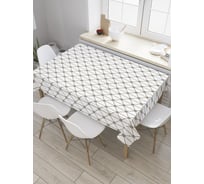 Прямоугольная скатерть JoyArty Пересечение решетки из сатена tc_28933_120x145