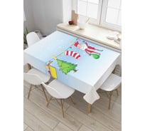 Прямоугольная скатерть JoyArty Новогодняя сушилка из сатена tc_78077_120x145