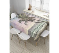 Прямоугольная скатерть JoyArty Пальмы фантазий из сатена tc_8321_120x145