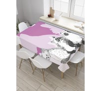 Прямоугольная скатерть JoyArty Коты и тени из сатена tc_27909_120x145