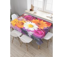 Прямоугольная скатерть JoyArty Осенний букет из сатена tc_9132_120x145