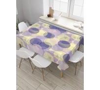 Прямоугольная скатерть JoyArty Красочные круги из сатена tc_27890_120x145