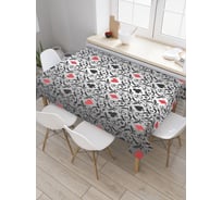 Прямоугольная скатерть JoyArty Масти в узорах из сатена tc_39055_120x145