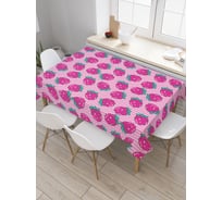 Прямоугольная скатерть JoyArty Нежные ягоды из сатена tc_28485_120x145