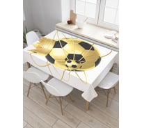 Прямоугольная скатерть JoyArty Королевский футбол из сатена tc_5052_120x145