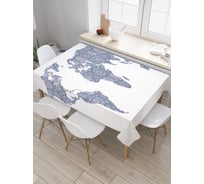 Прямоугольная скатерть JoyArty Орнаменты на материках из сатена tc_28823_120x145