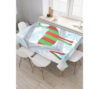 Прямоугольная скатерть JoyArty Лось с картины из сатена tc_5552_120x145