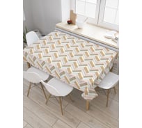 Прямоугольная скатерть JoyArty Паркетный узор из сатена tc_32104_120x145