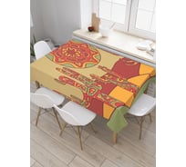 Прямоугольная скатерть JoyArty Мираж с кактусами из сатена tc_26550_120x145