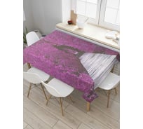 Прямоугольная скатерть JoyArty Лесной тоннель из сатена tc_8233_120x145