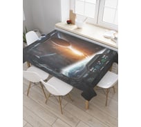 Прямоугольная скатерть JoyArty Космический вид из сатена tc_22112_120x145