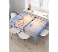 Прямоугольная скатерть JoyArty Новая жизнь из сатена tc_19768_120x145