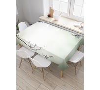 Прямоугольная скатерть JoyArty Одинокий ворон из сатена tc_22093_120x145