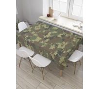 Прямоугольная скатерть JoyArty Мелкий камуфляж из сатена tc_34629_120x145