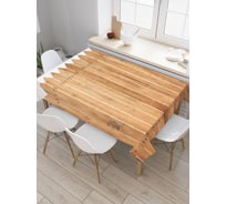 Прямоугольная скатерть JoyArty Обычный забор из сатена tc_21650_120x145