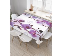Прямоугольная скатерть JoyArty Орхидеи из сатена tc_50381_120x145