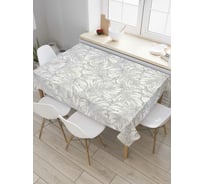 Прямоугольная скатерть JoyArty Нарисованные тропические листья из сатена tc_56904_120x145