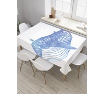 Прямоугольная скатерть JoyArty Король океана из сатена tc_34996_120x145