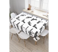 Прямоугольная скатерть JoyArty Оружейный арсенал из сатена tc_20154_120x145