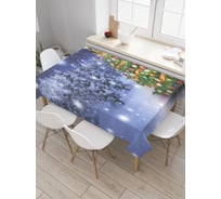 Прямоугольная скатерть JoyArty Лесная красавица из сатена tc_21448_120x145