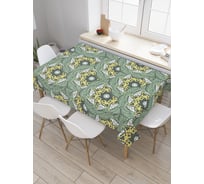 Прямоугольная скатерть JoyArty Орнаментальное цветение из сатена tc_28566_120x145