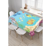 Прямоугольная скатерть JoyArty Океанские краски из сатена tc_20568_120x145
