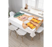 Прямоугольная скатерть JoyArty Пивной кот из сатена tc_37378_120x145