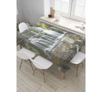 Прямоугольная скатерть JoyArty Память водопада из сатена tc_8675_120x145