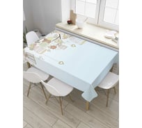 Прямоугольная скатерть JoyArty Лес птичьих клеток из сатена tc_8195_120x145