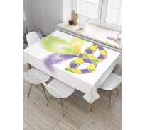 Прямоугольная скатерть JoyArty Маска с перьями из сатена tc_9462_120x145