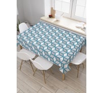 Прямоугольная скатерть JoyArty Кубический мир из сатена tc_23279_120x145