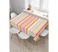 Прямоугольная скатерть JoyArty Линии событий из сатена tc_26698_120x145