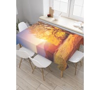 Прямоугольная скатерть JoyArty Осенняя радость из сатена tc_19298_120x145