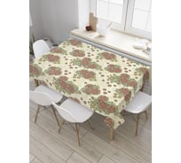 Прямоугольная скатерть JoyArty Орнаментальные букеты из сатена tc_28011_120x145