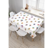 Прямоугольная скатерть JoyArty Косяк сказочных рыбок из сатена tc_294374_120x145