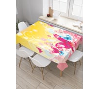 Прямоугольная скатерть JoyArty Парящие насекомые из сатена tc_21759_120x145