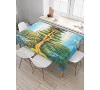 Прямоугольная скатерть JoyArty Осеннее дыхание из сатена tc_19308_120x145