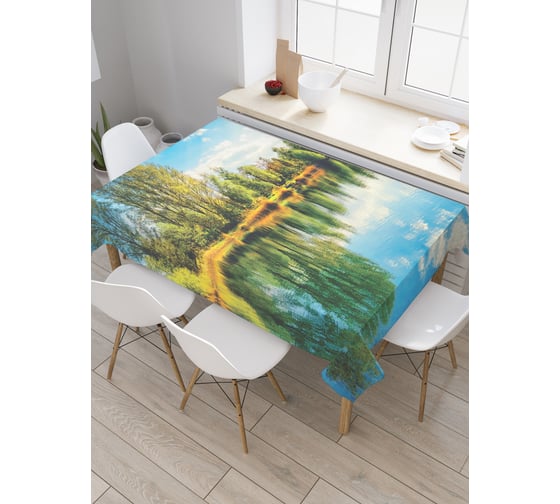 Прямоугольная скатерть JoyArty Осеннее дыхание из сатена tc_19308_120x145 1