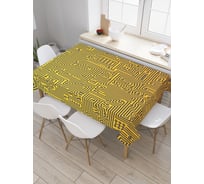 Прямоугольная скатерть JoyArty Мета радиолюбителя из сатена tc_27702_120x145