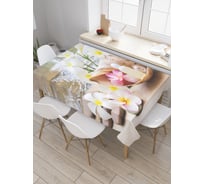 Прямоугольная скатерть JoyArty Лечебный пруд из сатена tc_21868_120x145