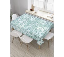 Прямоугольная скатерть JoyArty Кучерявые волны из сатена tc_32174_120x145